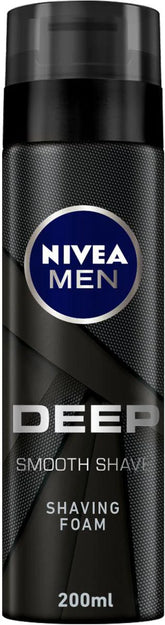 NIVEA Deep Clean Black Carbon Shaving FOAM 200ML Anwar Store